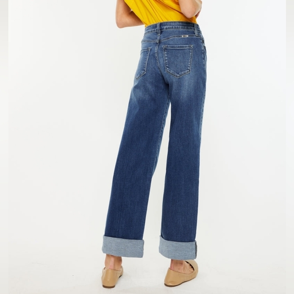 KanCan Denim - Kancan Women's Straight Wide Leg Jeans